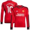 Original Fußballtrikot Manchester United Rashford 10 Heimtrikot 2023-24 Langarm Für Herren